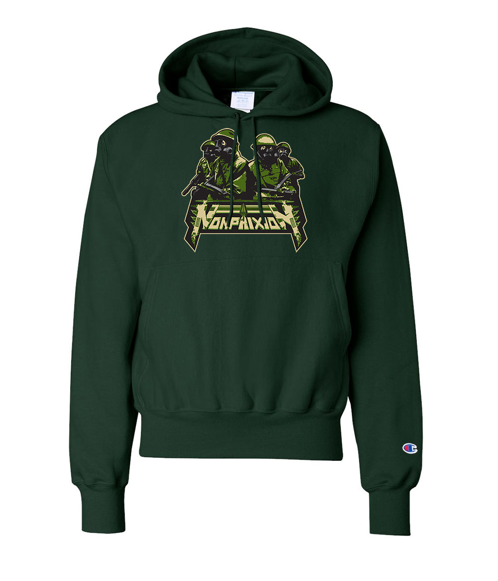 Non Phixion The Green CD/LP Champion Hooded Sweatshirt